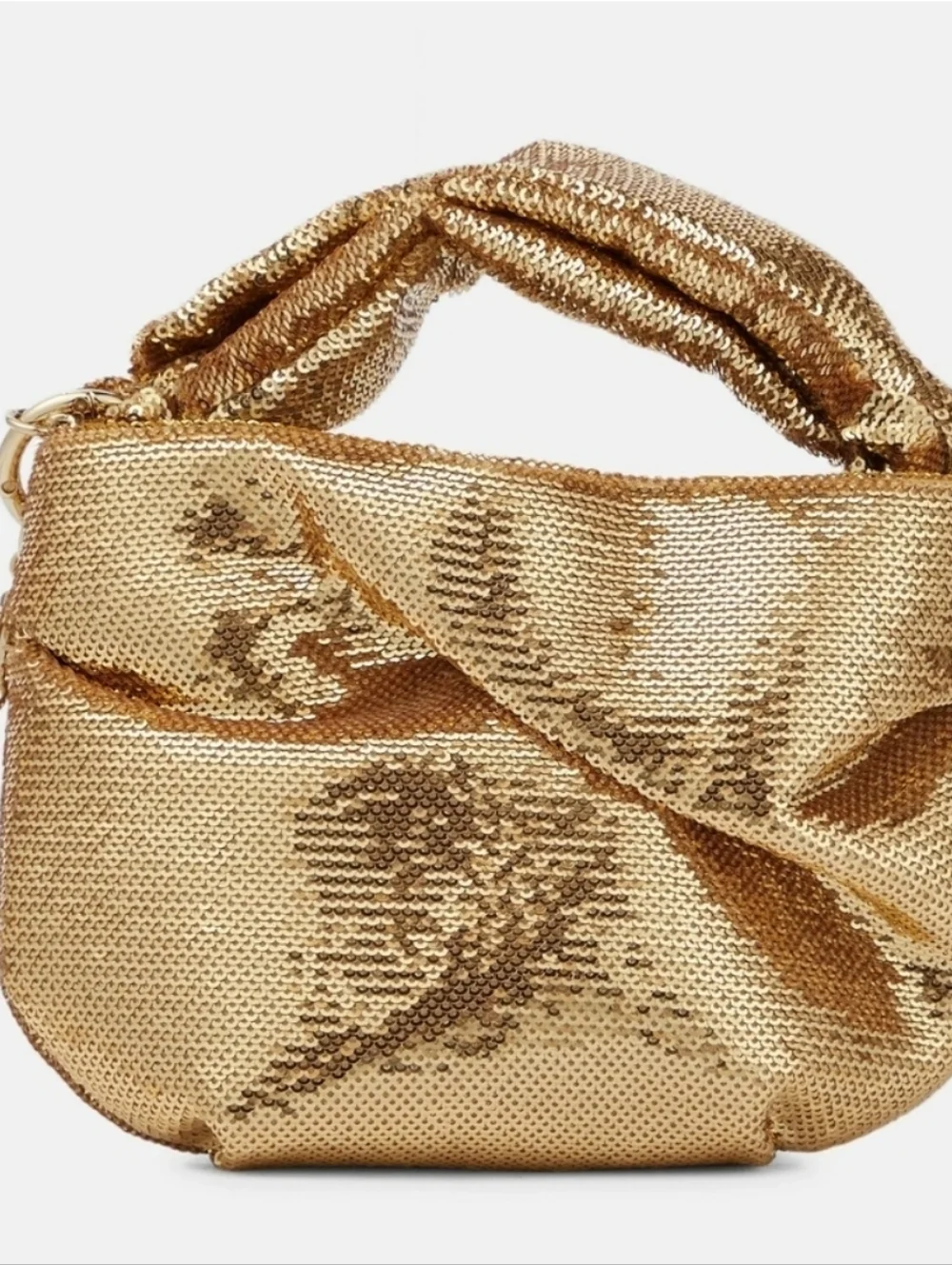 Jimmy Choo - Bonny Sequined Gold Handbag/Clutch NWT - Picture 3 of 13